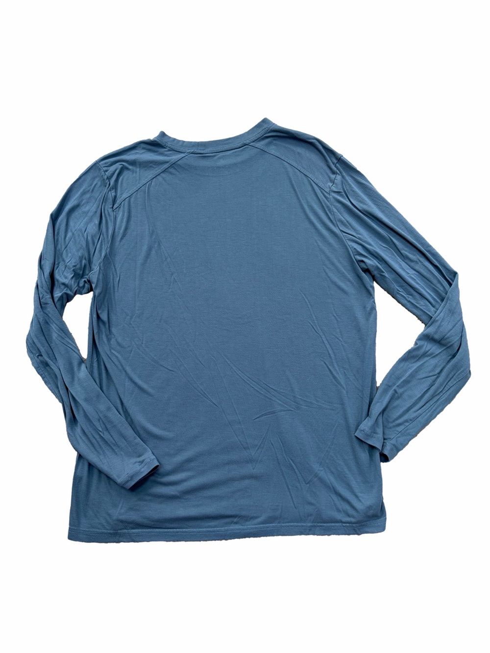 Free Fly Men’s Size Large Bamboo Shade Long Sleeve Blue Stretchy UPF Sun Shirt - Picture 2 of 9